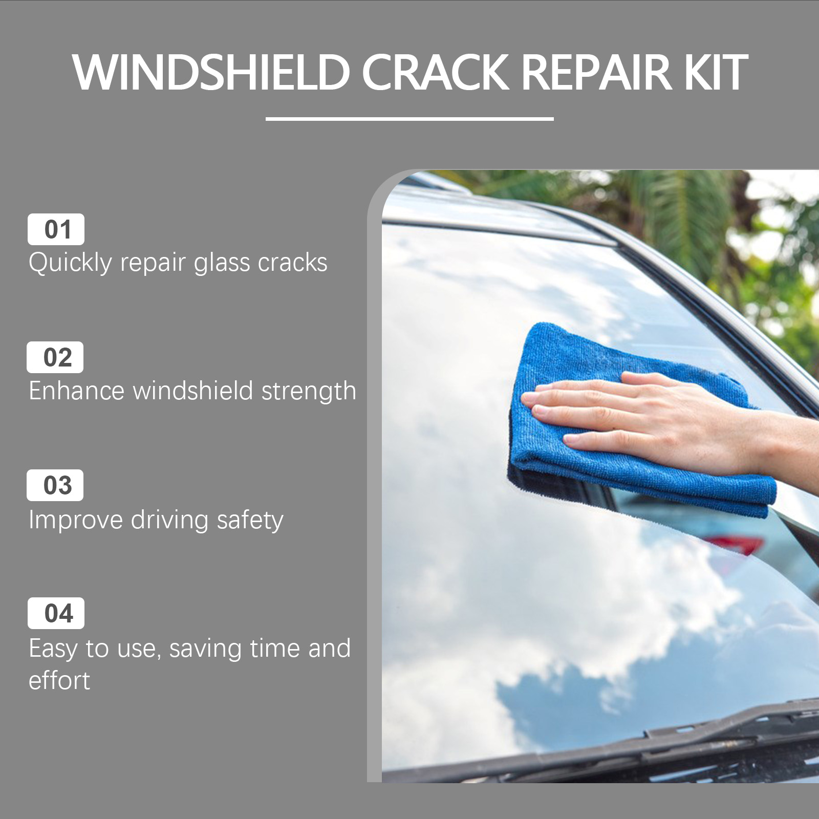 Windshield Repair Kit Quick Cu - Liquid Uv Glue Kit review and price